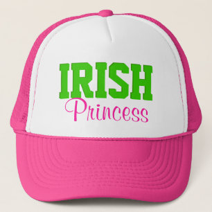 Irländsk Princess shock rosa/grönt Keps