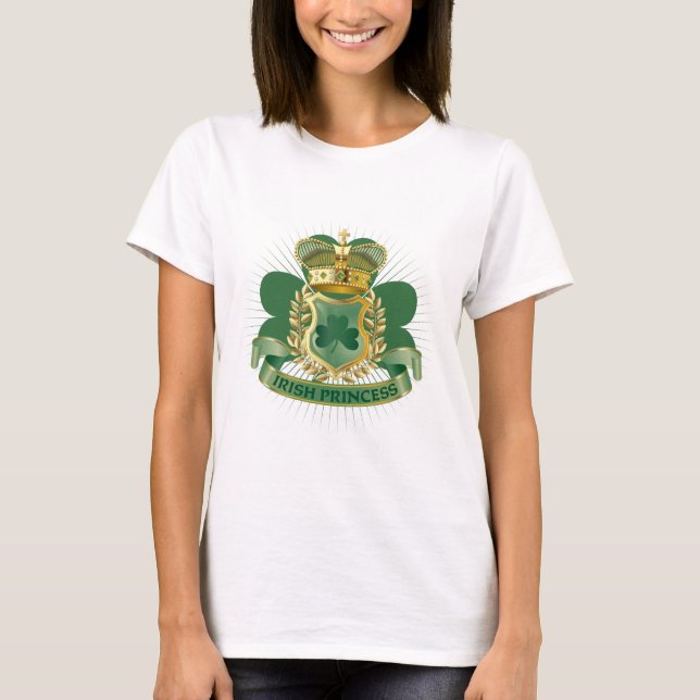 Irländsk Princess Skjorta T-shirt (Framsida)
