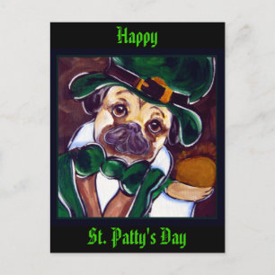 Irländsk Pug Vykort