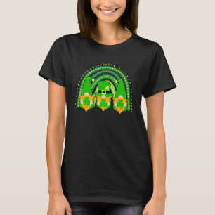 Irländsk regnbågs-gnome Glad St Patricks Day Rolig T Shirt