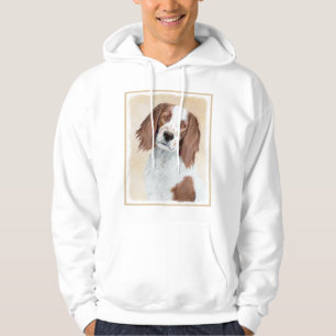 Irländsk röd och vit setter-målning - Originalkons Hoodie