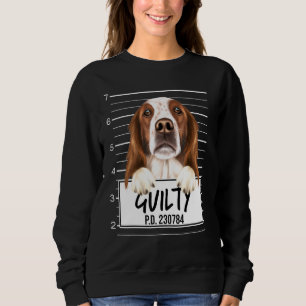 Irländsk röd och vit setter Mugshot Skyldig hund T Shirt