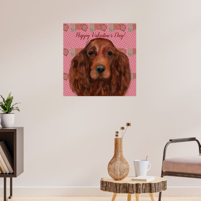 Irländsk röd setter poster (Vardagsrum 3)