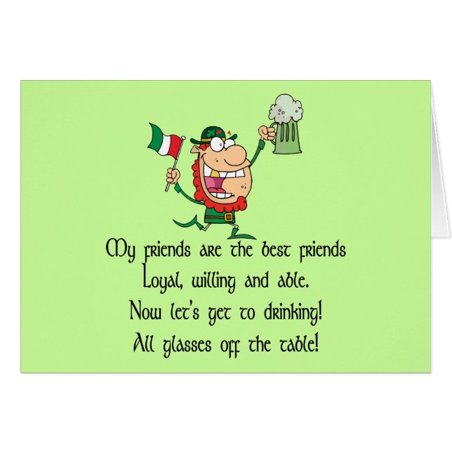 Irländsk rostat bröd hälsningskort (Framsidan Horizontal)