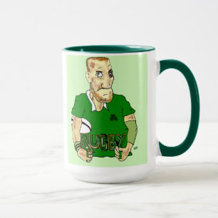 irländsk rugbymugg mugg