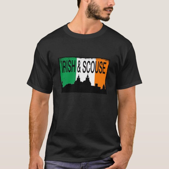Irländsk & scouse skjorta t-shirt (Framsida)