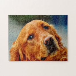 Irländsk Setter Hund. Pussel