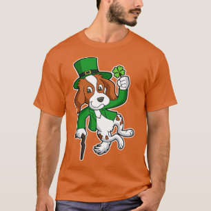 Irländsk Setter Hund St Patricks Dag Hälsklick T Shirt
