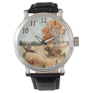 Irländsk Setter i Fältet – Fasanjakt Elegant Armbandsur