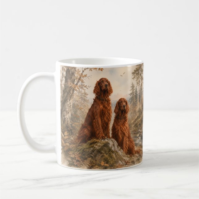  Irländsk Setter   Kaffemugg (Vänster)