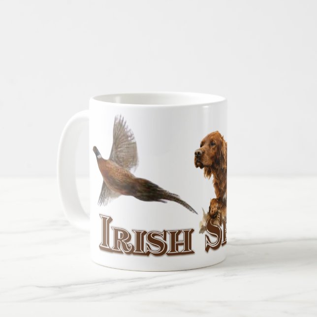 Irländsk setter  kaffemugg (Framsida vänster)