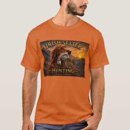 Irländsk Setter med Chukar Rapphöna ,Konst T Shirt
