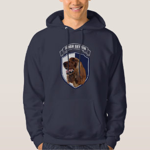 Irländsk setter sweatshirt med luva