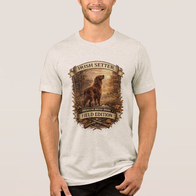Irländsk Setter T Shirt (Framsida)