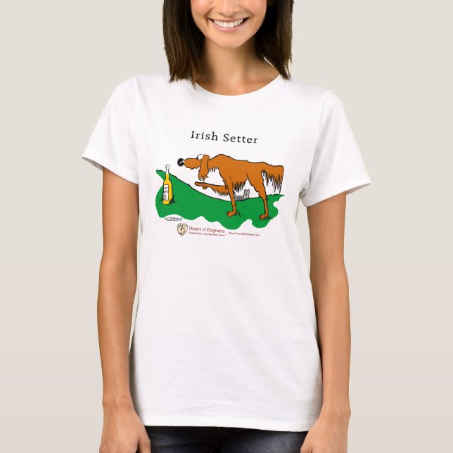 Irländsk Setter Tee Shirt (Framsida)