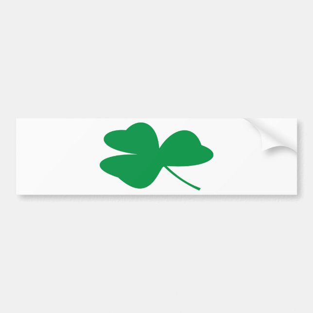 Irländsk Shamrock Bildekal (Framsidan)