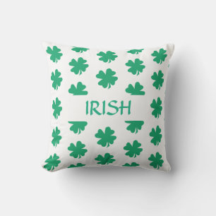 Irländsk shamrock-bladsmönster grön för St. Patric Kudde