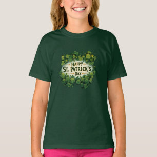 Irländsk Shamrock-firande Design T Shirt