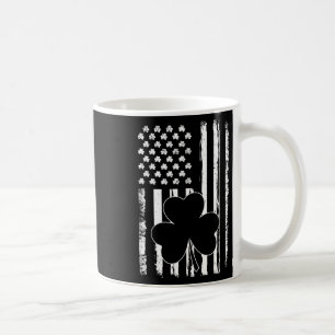 Irländsk Shamrock Flagga St Patricks Day Kaffemugg