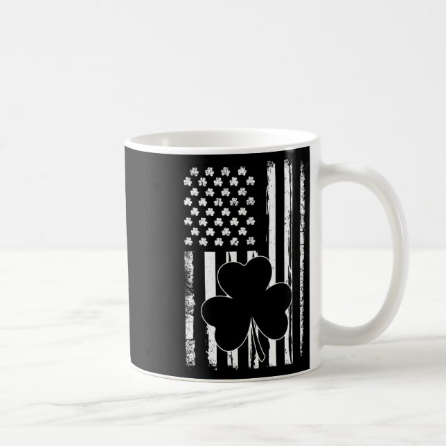 Irländsk Shamrock Flagga St Patricks Day  Kaffemugg (Höger)