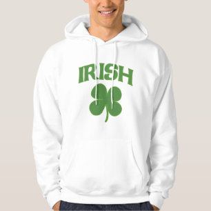 Irländsk Shamrock Hoodie