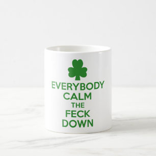 Irländsk shamrock kaffemugg