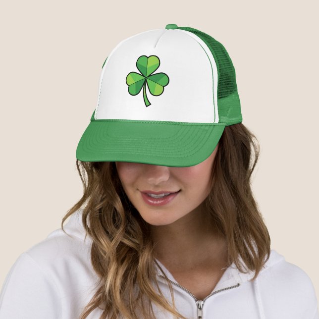 Irländsk Shamrock-klöverblad Lucky Keps (In Situ)