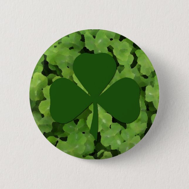 Irländsk Shamrock Knapp (Framsida)
