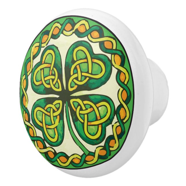 Irländsk Shamrock Knopp (Höger)