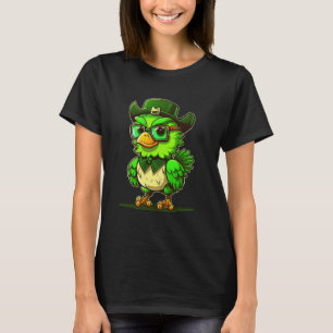 Irländsk Shamrock Leaf Leprechaun Hatt Kyckling St T Shirt