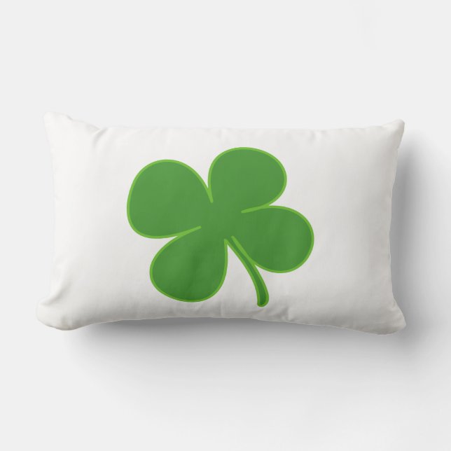 Irländsk Shamrock Lumbarkudde (Framsida)
