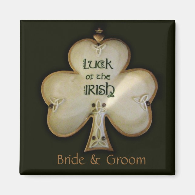 Irländsk Shamrock Magnet (Framsidan)