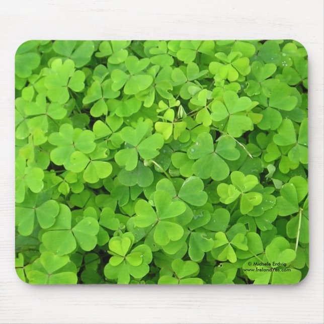 Irländsk Shamrock Mousepad Musmatta (Framsidan)