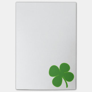 Irländsk Shamrock Post-it Block