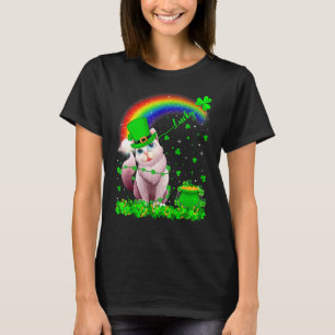 Irländsk Shamrock-regnbåge Lucky Balinesisk katt S T Shirt