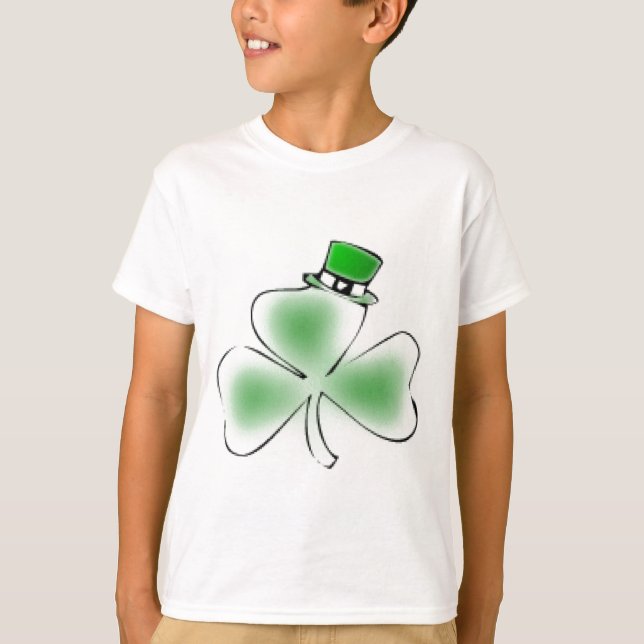 Irländsk Shamrock T-shirt (Framsida)