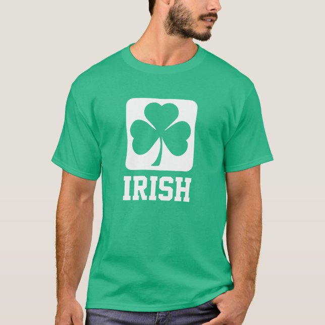 Irländsk Shamrock T-shirt (Framsida)