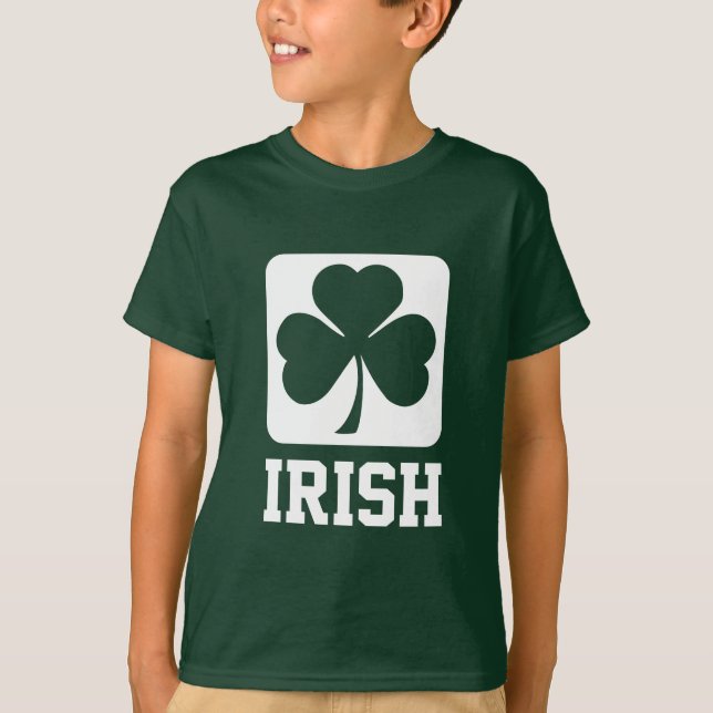 Irländsk Shamrock T-shirt (Framsida)