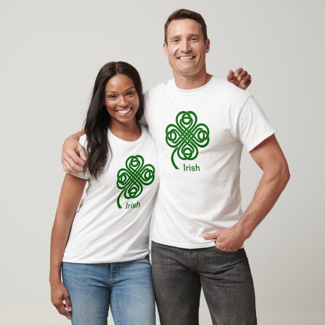 Irländsk Shamrock Tee Shirt (Unisex)