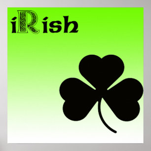 irländsk Shamrockaffisch Poster