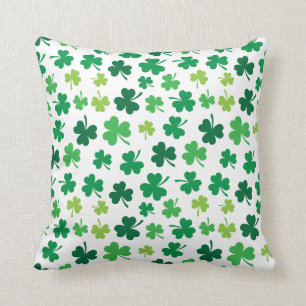 Irländsk Shamrockdekorativ kudde