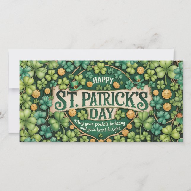 Irländsk Shamrockfirande Design (Framsida)