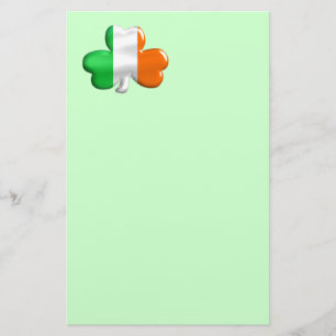 Irländsk Shamrockklöverflagga Brevpapper
