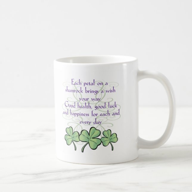 Irländsk Shamrockmugg Kaffemugg (Höger)