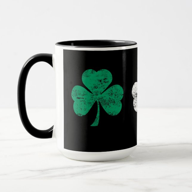 Irländsk Shamrocks kaffemugg (Vänster)