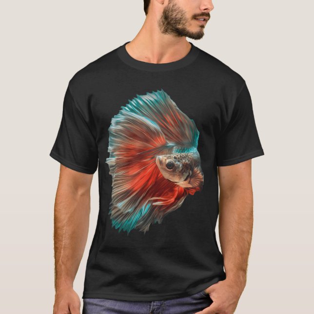 Irländsk siamesisk kampfisk t shirt (Framsida)