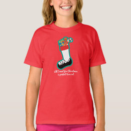 Irländsk skjorta för dansjuldamer - strumpa t-shirt