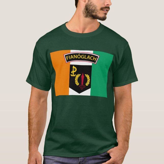 Irländsk skogsvaktareflagga t shirt (Framsida)