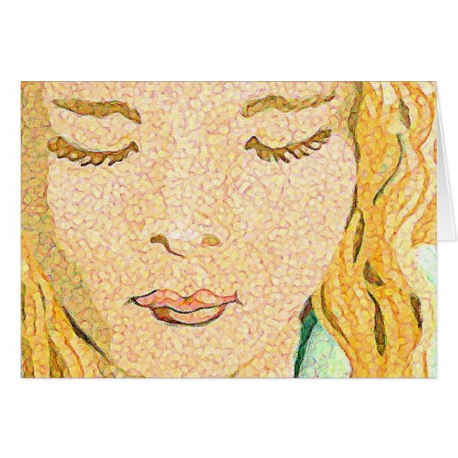 Irländsk skönhet hälsningskort (Framsidan Horizontal)