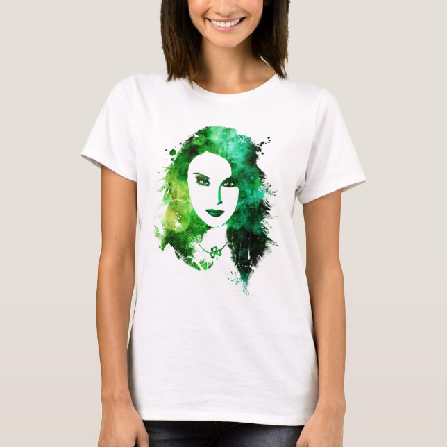 Irländsk skönhet t-shirt (Framsida)